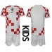 Billige Kroatia Hjemmetrøye Barn VM 2022 Kortermet (+ korte bukser)